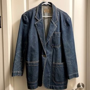 Vintage Lizwear Denim Blazer (jacket) Size M
